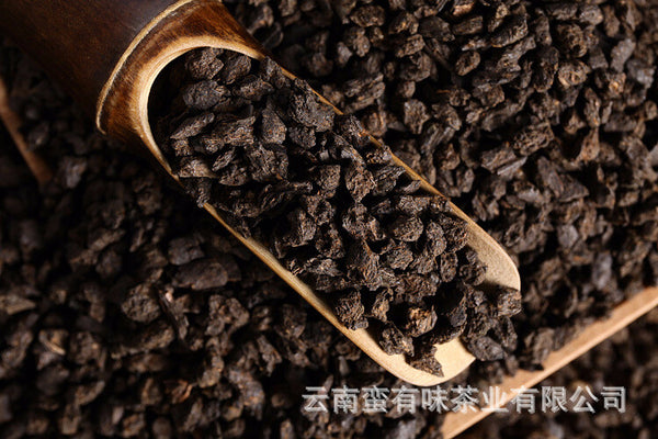 500g Yunnan Puerh Ripe Tea, Menghai Glutinous Fragrance Tea Fossilised Loose Tea
