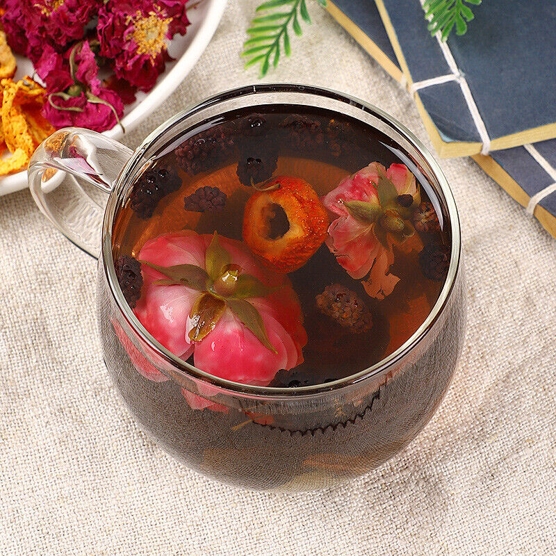 HelloYoung Dark plum hawthorn lotus leaf tea flowers and plants cold brewed tangerine tea