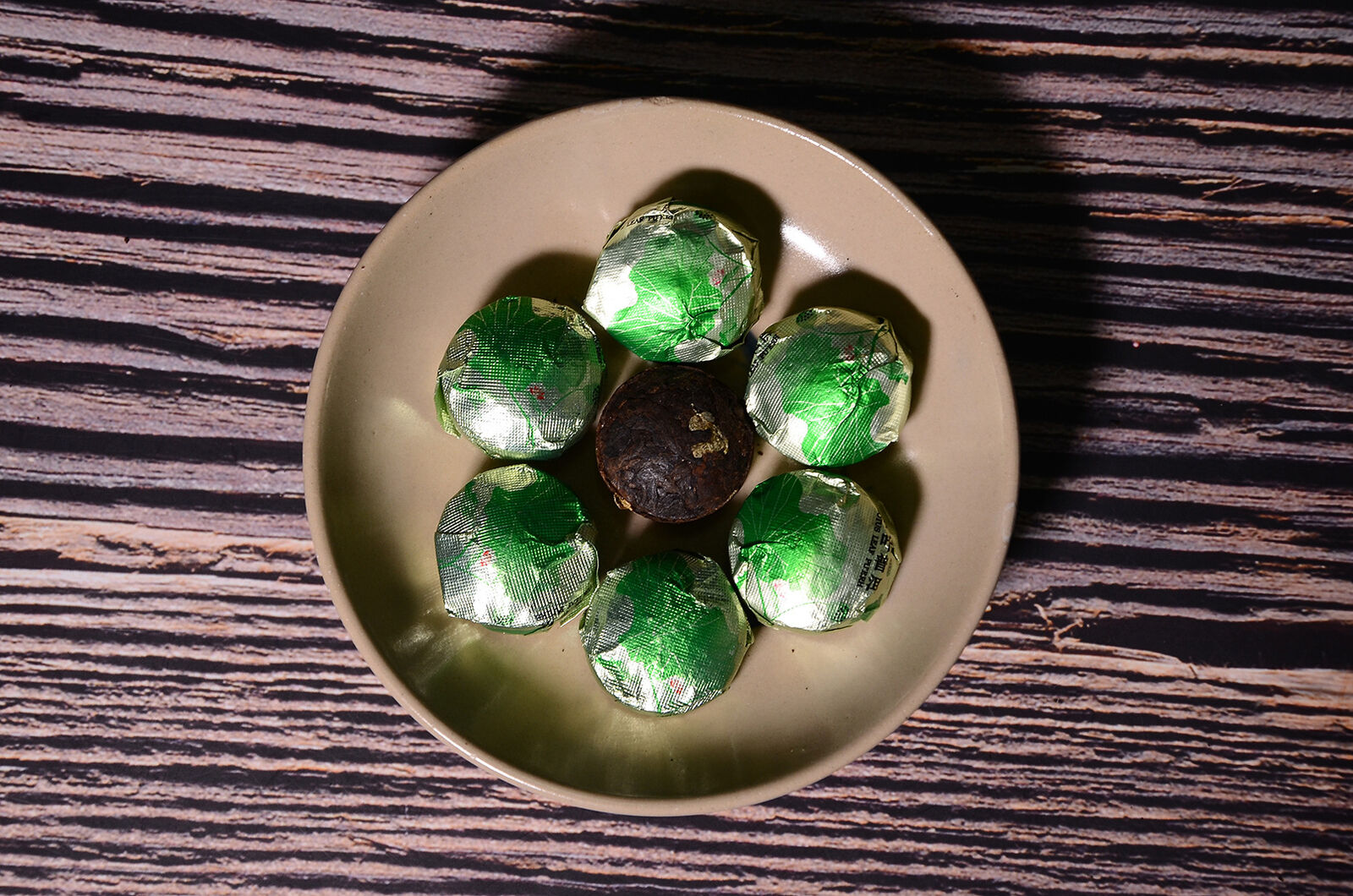 HelloYoung 500g Yunnan lotus leaf mini tuo tea cake gold brick pu-erh tea ripe tea loose