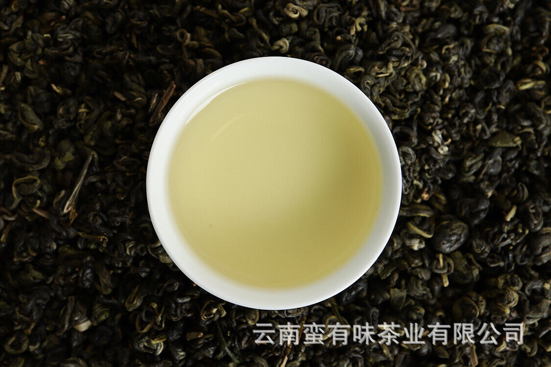 HelloYoung 500g bag Yunnan Yunnan Green Tea Puerh Tea Bi Luo Chun One bud and two leaves