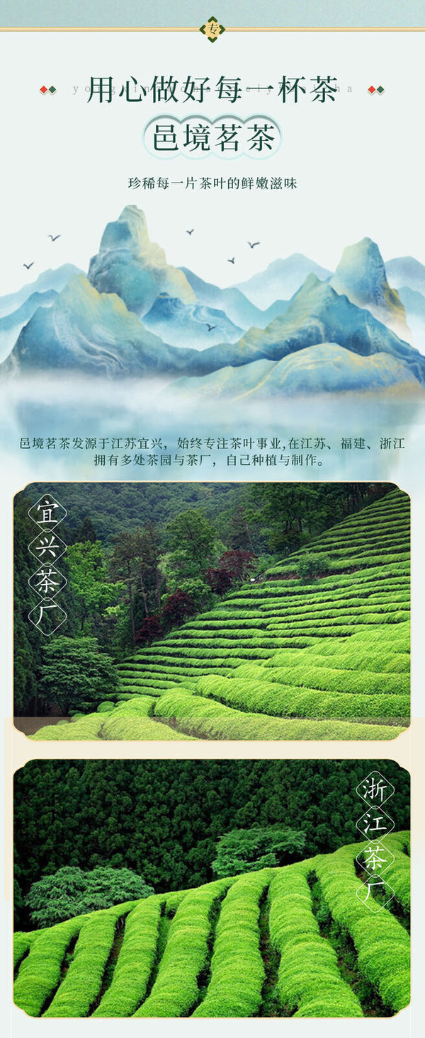 Organic Green Tea Yuhua High Quality Tea Exquisite Gift Box 96g