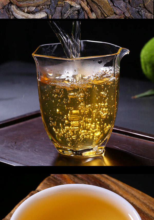 HelloYoung 500g Yunnan Pu'er Tea Raw Tea Leaves Xigui Thin Slices Small Slices Square Tea