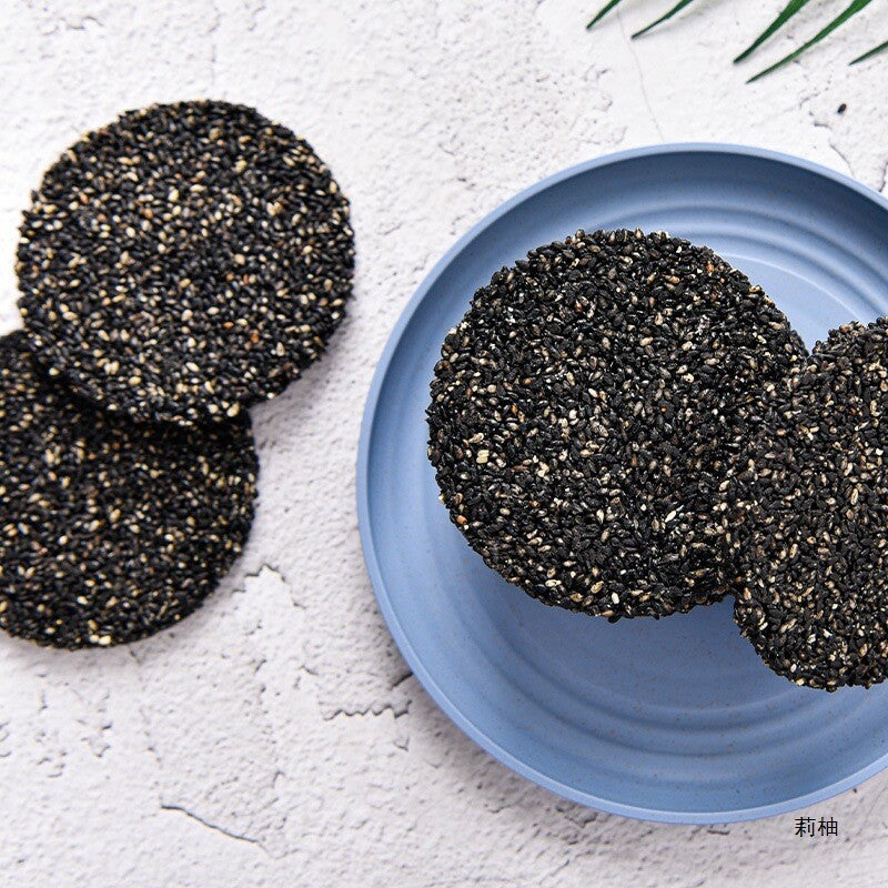 1box Sugar-Free Black Sesame Biscuit Healthy Snack for Kids Pregnant and Elderly