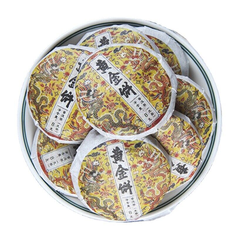 HelloYoung Spring Tea Ancient Tree Gold Cake Natural Ancient Tree Pu'er Cha Tea 500g/1.1lb