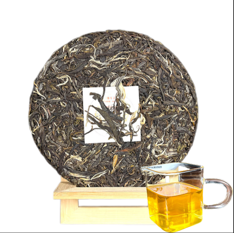 HelloYoung Yunnan Pu'er Tea Sleepy Deer Mountain Famous Tea Pu'er Raw Tea Cake 357g/12.59oz