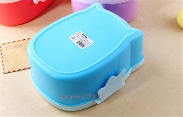 Children Portable Bento Box Cartoon Owl Lunch Meal Box Microwave Oven Tableware