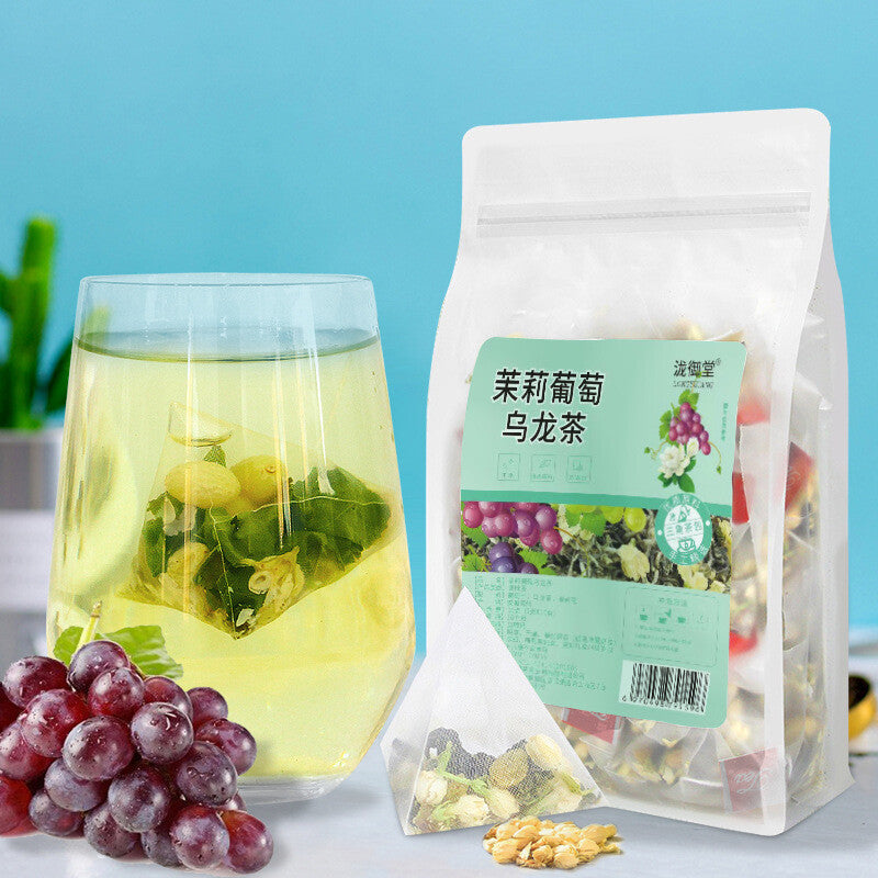 Jasmine Grape Oolong Tea Cold Brew Triangle Bags Fruity Floral Herbal Blend