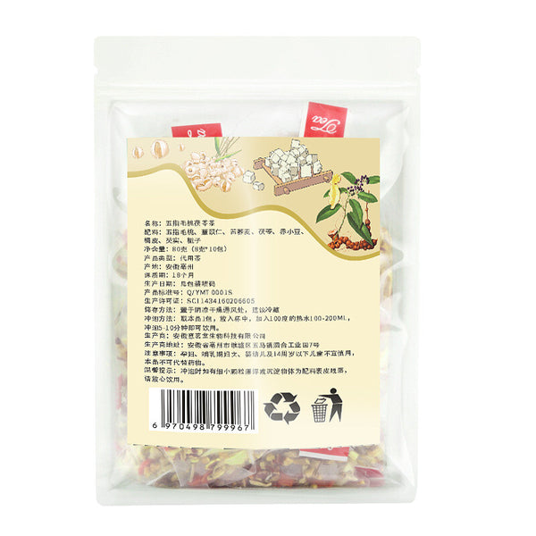 Triangle Bags Herbal Health Supplement Live Stream Hot Ficus Hirta Poria Tea