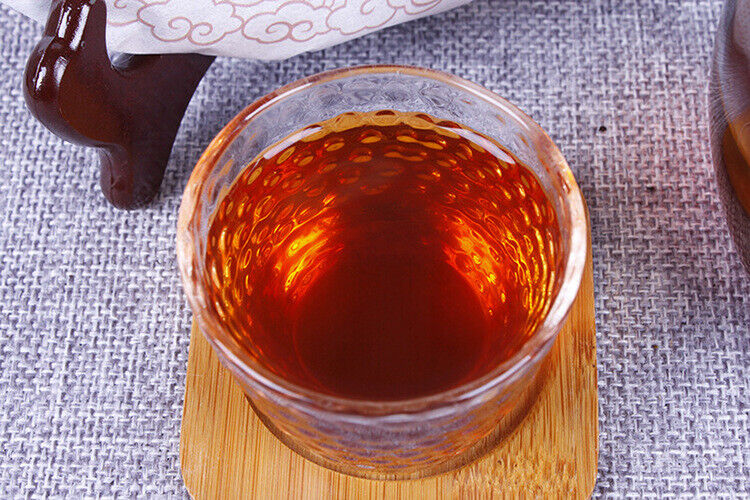 HelloYoung Pu'er Tea Cake Ripe Tea 357g Banzhang Golden Bud Ripe Tea Cake