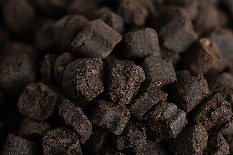 HelloYoung 500g Yunnan Pu'er Ripe Tea 09 Menghai Nuoxiang Tea Fossil New C1 Crushed Silver