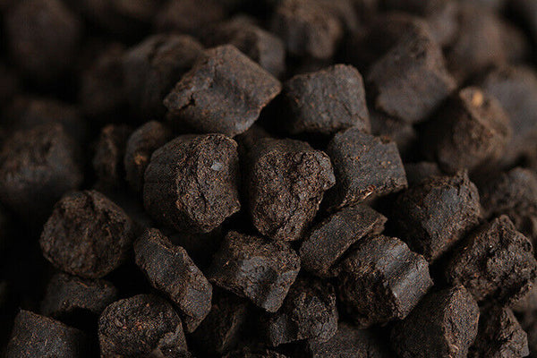 HelloYoung 500g Yunnan Pu'er Ripe Tea 09 Menghai Nuoxiang Tea Fossil New C1 Crushed Silver