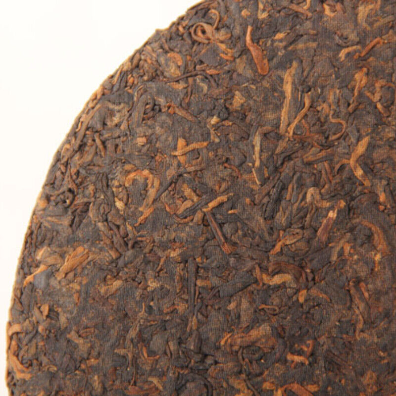 HelloYoung TeaQi Zi Pu-erh Black Tea Cake 357g Early Spring Pu'er Ripe Tea Chinese Tea Menghai