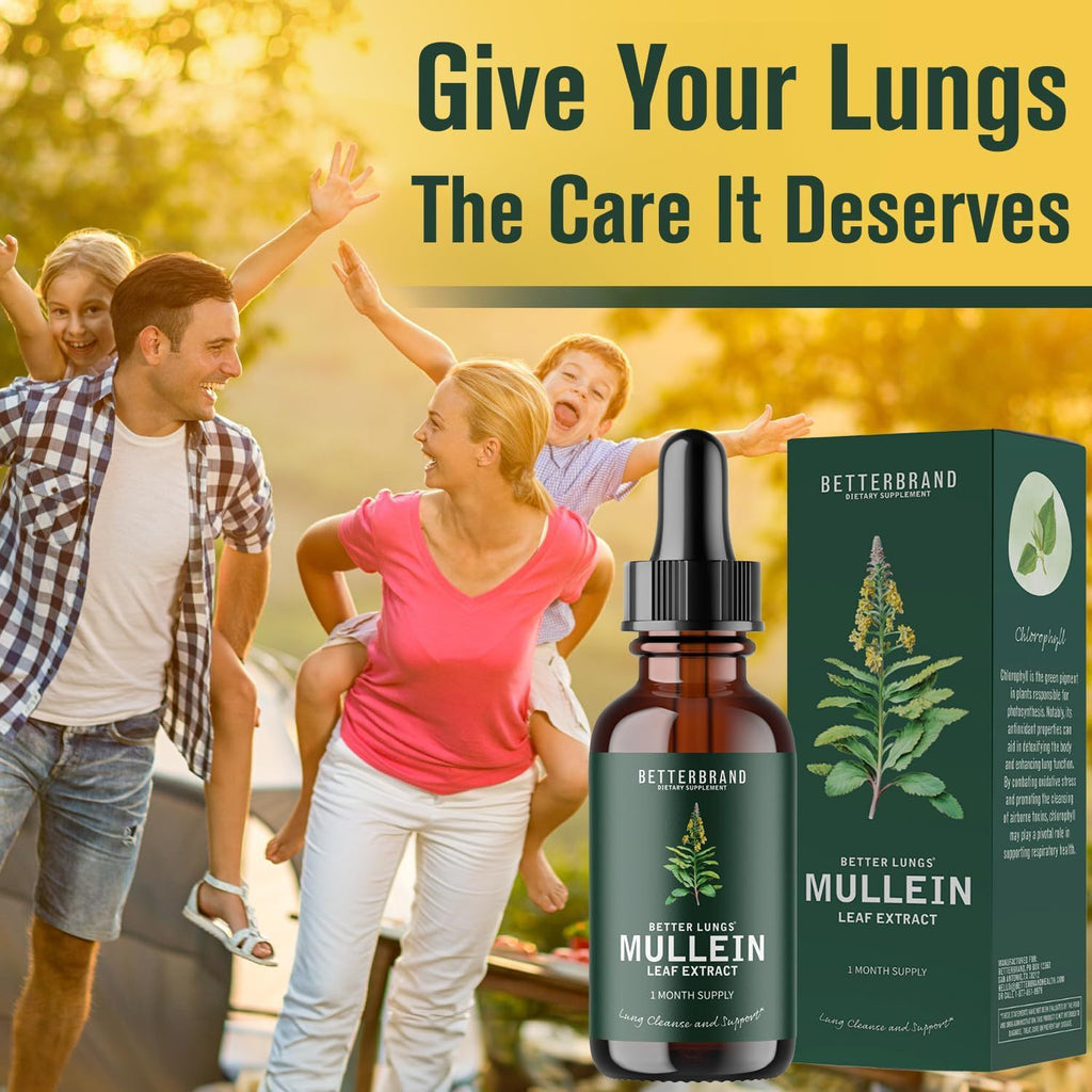 Mullein Leaf Extract Drops All-natural Ingredients Health Care