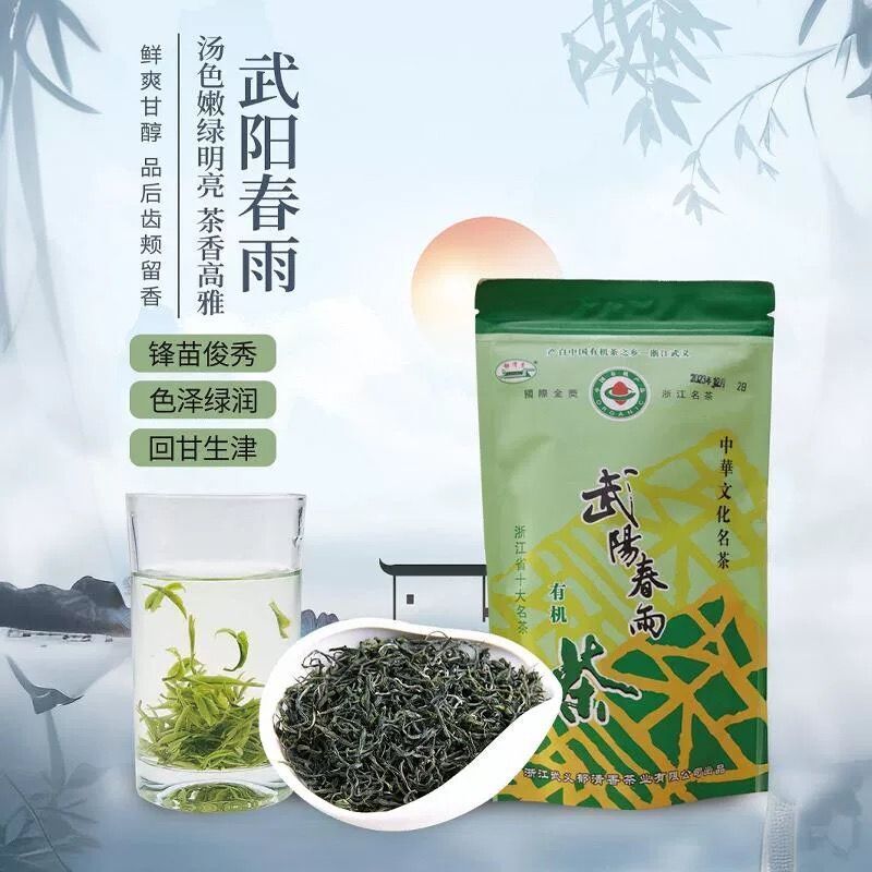 Wuyi High Mountain Spring Rain Tea 100g Premium Green Tea Main image