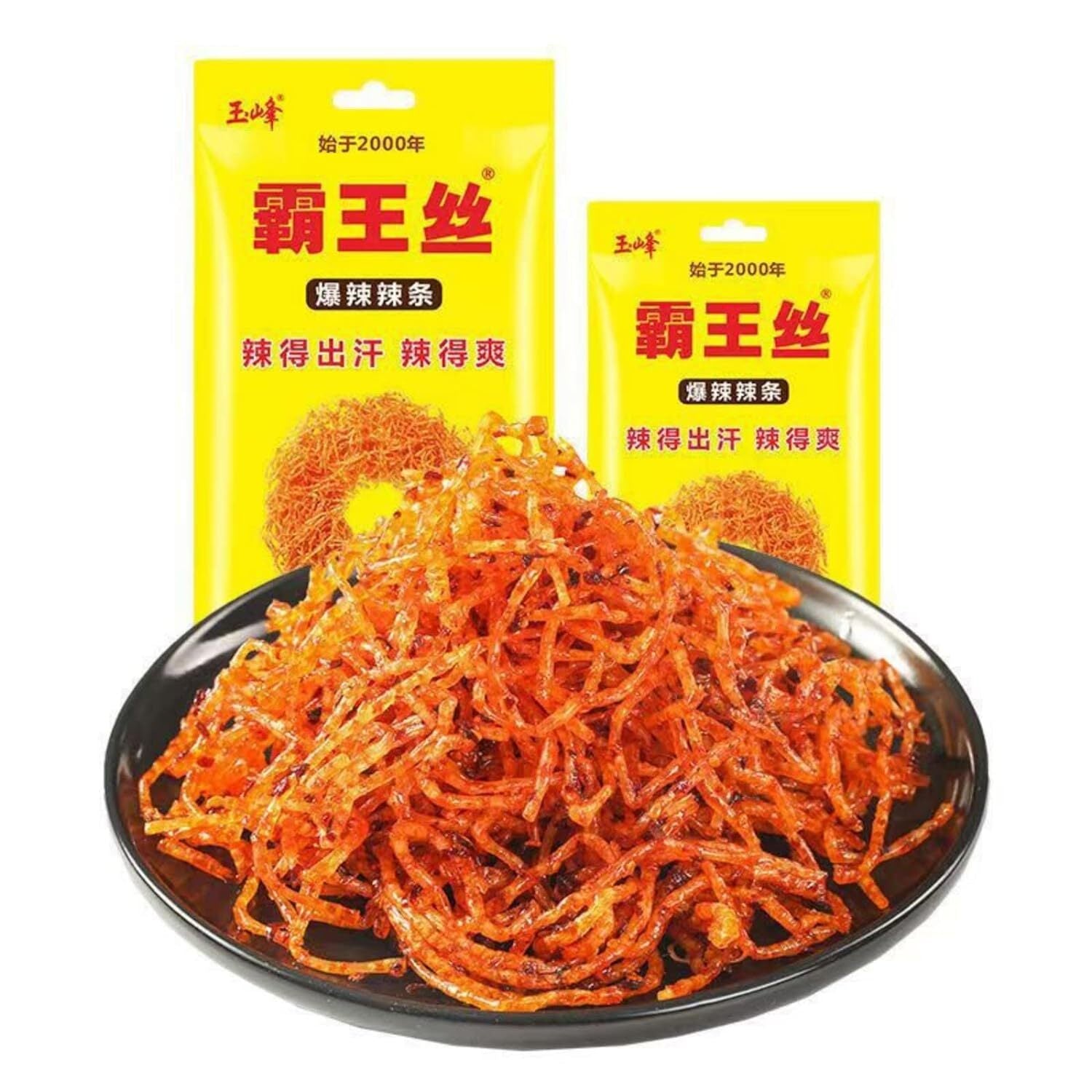 Handmade spicy strips，Mala spicy silk latiao,Chinese Spicy Snack玉峰香辣霸王丝65g Main image