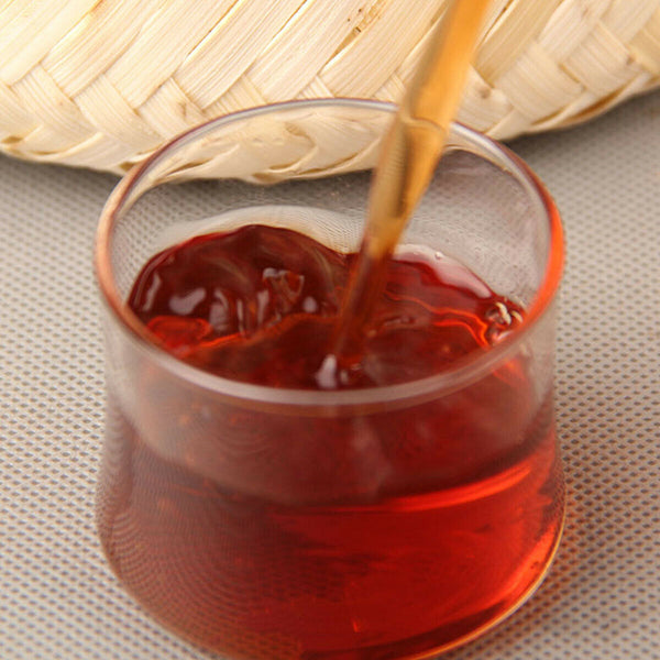 HelloYoung Ripe Puerh Tea Loose Tea Ancient Tree Bamboo Basket Packing Spring Puer Tea 800g