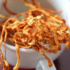 HelloYoung Chinese Cordyceps Flower Chong Cao Hua Anti-aging Lowering Blood Pressure 100g