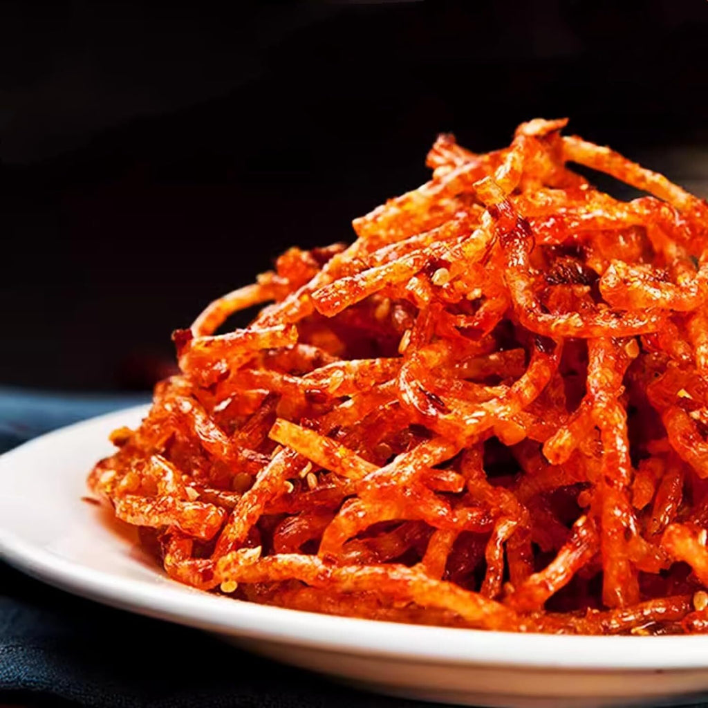 Spicy Gluten Latiao, Chinese Special Snack Food 78g (Pack of 2) Spicy Strips