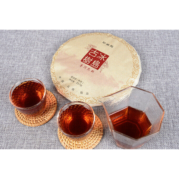 HelloYoung TeaAncient Tree Pu-erh Ripe Cake Health Care 357g Top Black Tea Yunnan Pu-erh Tea