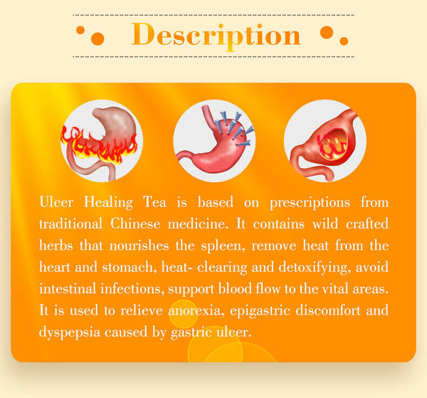 Premium Natural Ulcer Healing Tea Herbal Tea 3g*30 bags
