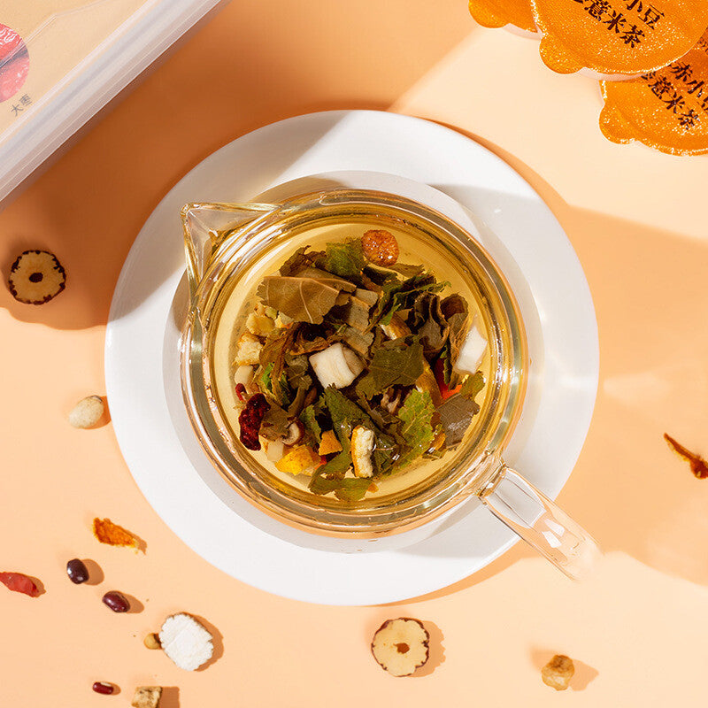 Roasted Herbal Tea Blend: Red Bean, Coix & Poria for Wellness