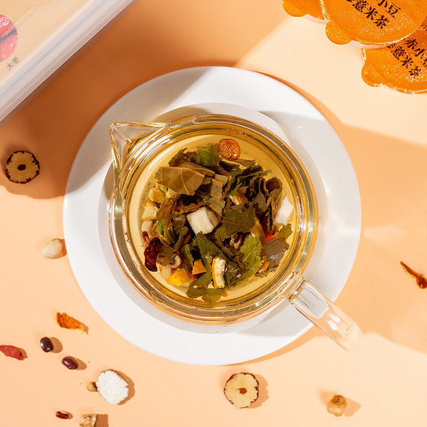 Roasted Herbal Tea Blend: Red Bean, Coix & Poria for Wellness