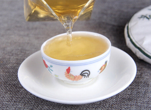 HelloYoung Yunnan Old Tree Banzhang Pu'er Tea Raw Tea ChenXiang Qi Zi Raw Pu'er Tea 12.6oz