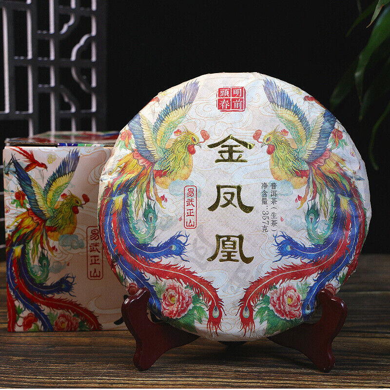 Puerh Tea Raw Puerh Tea Cake 357g Year Golden Phoenix Spring Tea Pu erh Tea Main image