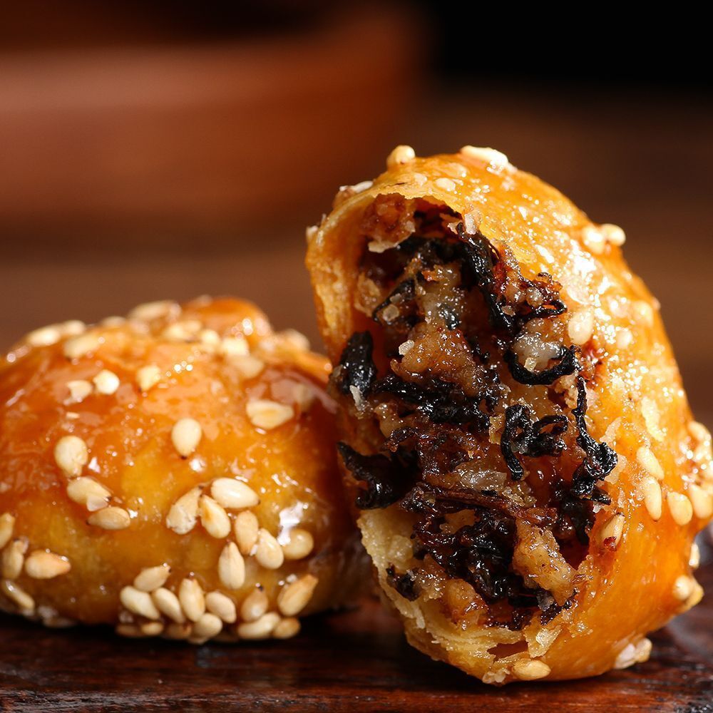 Popular Chinese Biscuit Yiwu Brown Sugar Golden Shaobing Small Pack Snack Secondary image