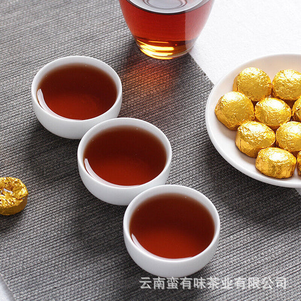 HelloYoung 500g Yunnan Pu'er Tea Leaves Glutinous Small Golden Tuo Mini Small Tuo Tea