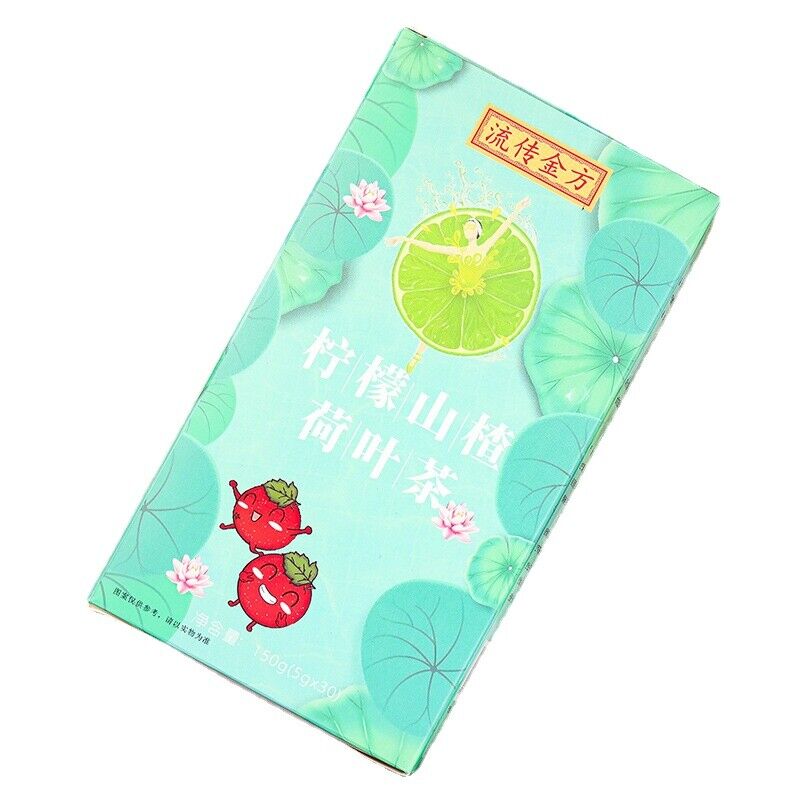 HelloYoung 150g Lemon Hawthorn Lotus Leaf Tea Non-fat Flow Tea Bags Infusion Healthy Tea
