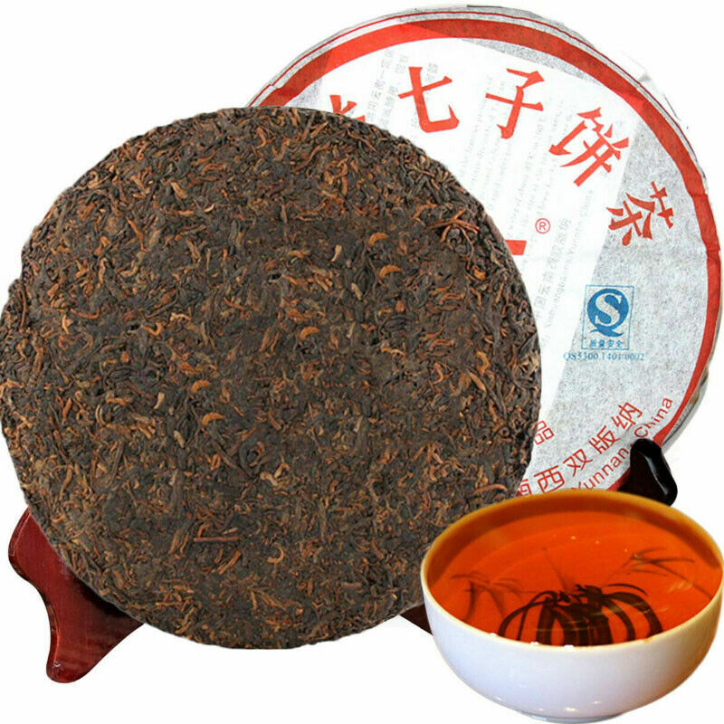 Green Food 100% Authentic TAETEA Nian Ripe Pu-erh Tea Menghai Dayi 357g Puer Tea