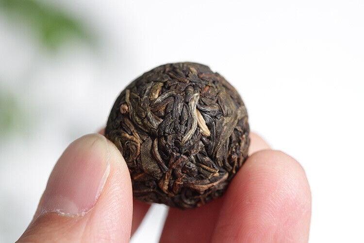 HelloYoung 21pcs Yunnan Pu'er Tea Colorful Dragon Pearl Handmade Dragon Pearl Pu'er Raw Tea
