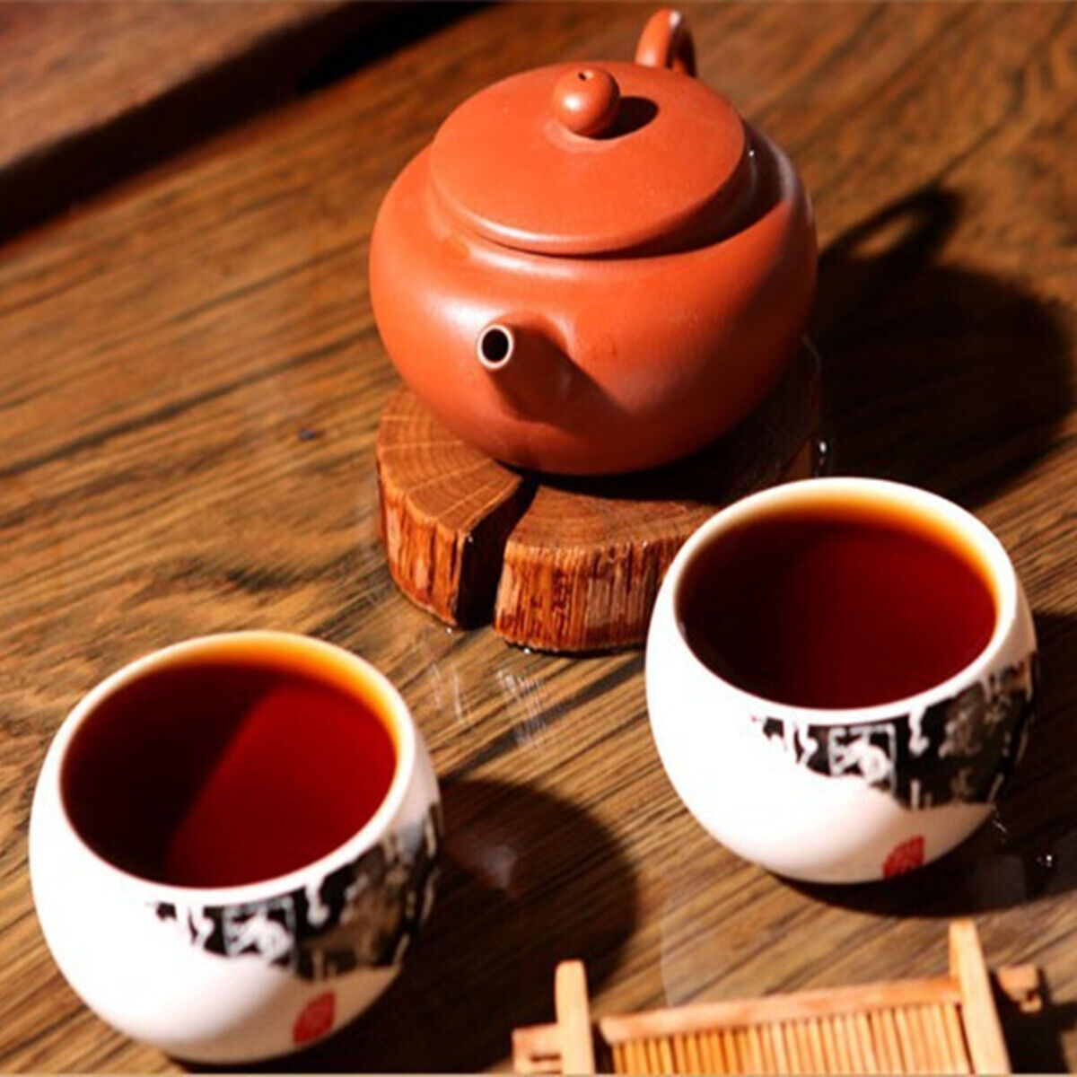 HelloYoung 100g Yunnan Ripe Puer Tea Organic Premium Old Tree Pu-Erh Black Tea Health Drink