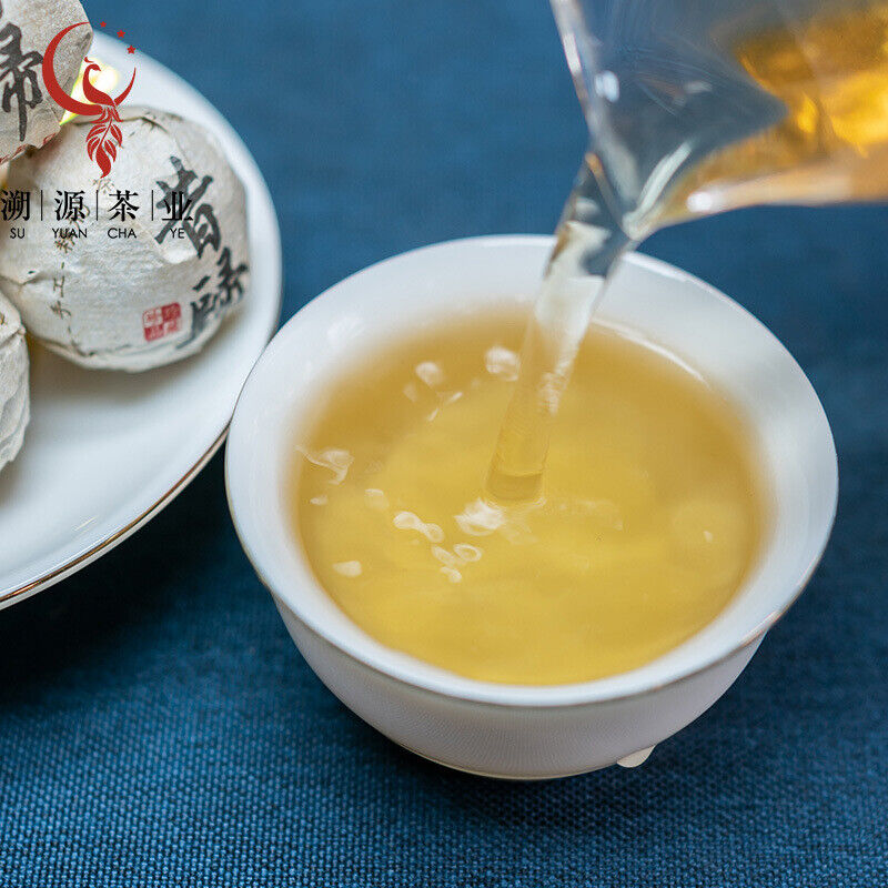 HelloYoung 500g 8g un xiegui dragon pearl Pu'er raw tea handmade dragon pearl small tuo tea