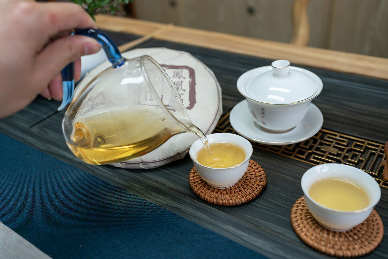 HelloYoung 357g Mojiang Phoenix Nest Cake Yunnan Ancient Pu-erh Raw Tea Seven Seed Cake Tea