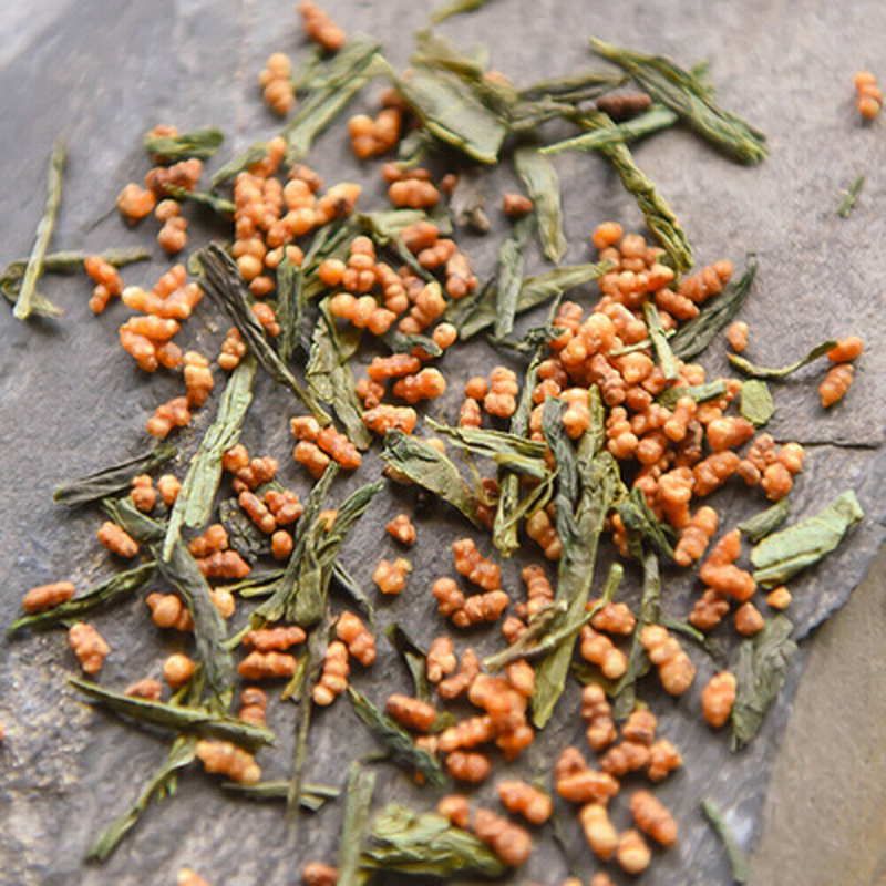 Bio Genmaicha Premium 60g Gerösteter brauner Reis Grüner Tee Gewicht verlieren