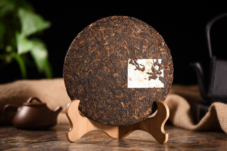 Yiqingyuan Pu'er Tea Ripe Tea Seal Yellow Brown 357g Pu'er Tea Cake