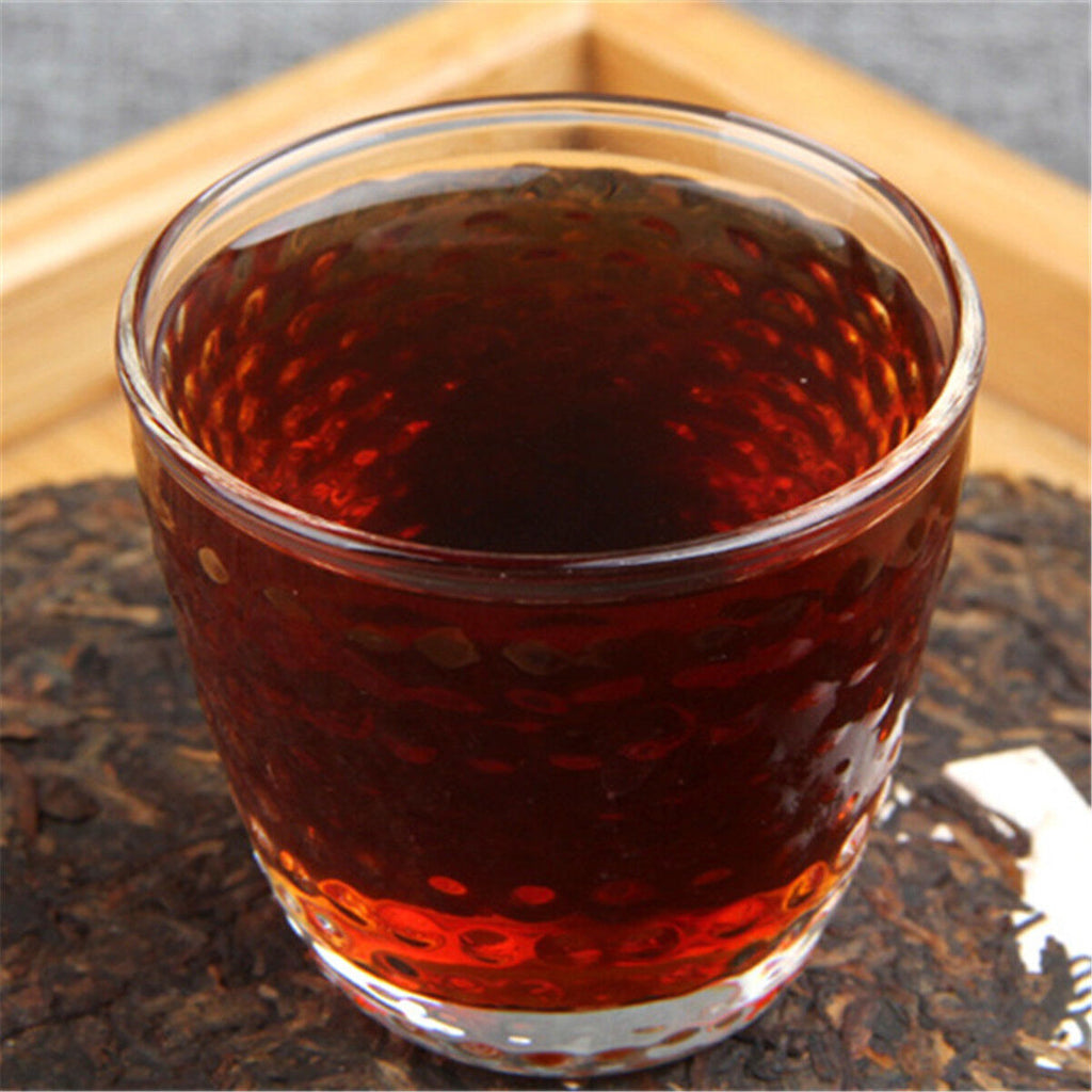357g/12.59oz High Recommended Black Tea Cooked Compressed Ogranic Puer Tea Cake