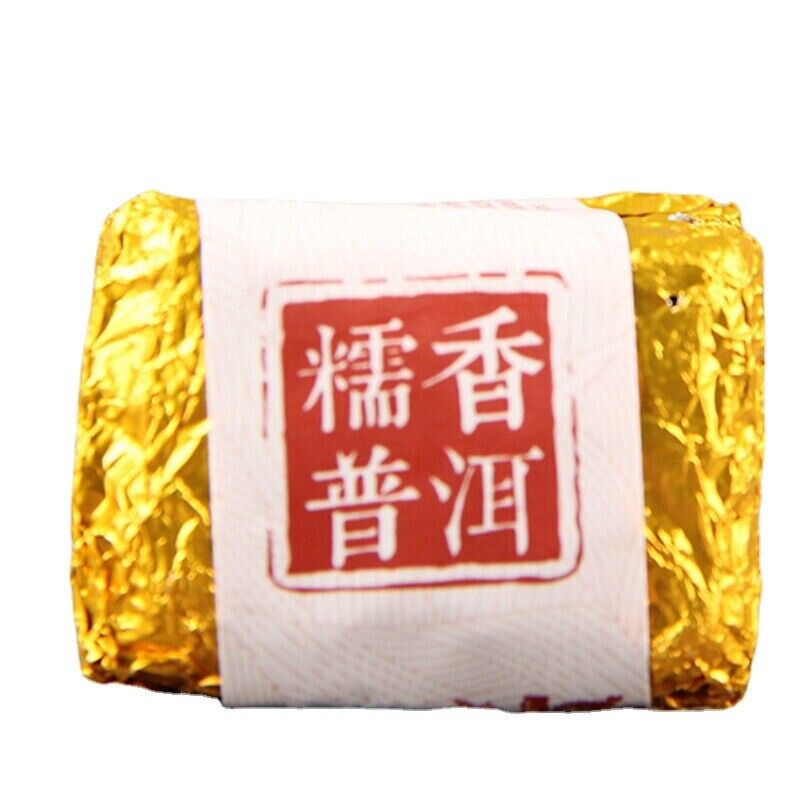 HelloYoung 500g Handmade Glutinous Fragrant Pu-Erh Ripe Tea Small Square Pu-erh Tea Brick Main image