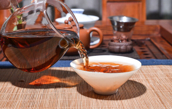 HelloYoung Yunnan Pu'er 357g Menghai Pu'er Ripe Tea Cake Yunnan Tea