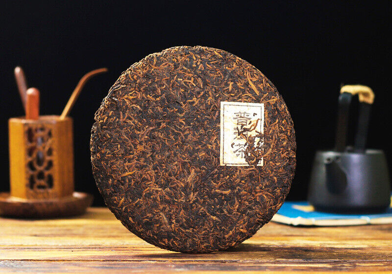 357g Yunnan Pu'er Tea Palace Tea Cake Menghai Mature Cake Old Tea Qizi Cake