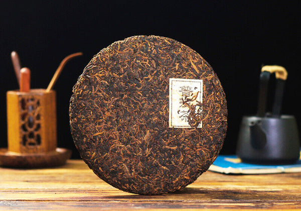 357g Yunnan Pu'er Tea Palace Tea Cake Menghai Mature Cake Old Tea Qizi Cake