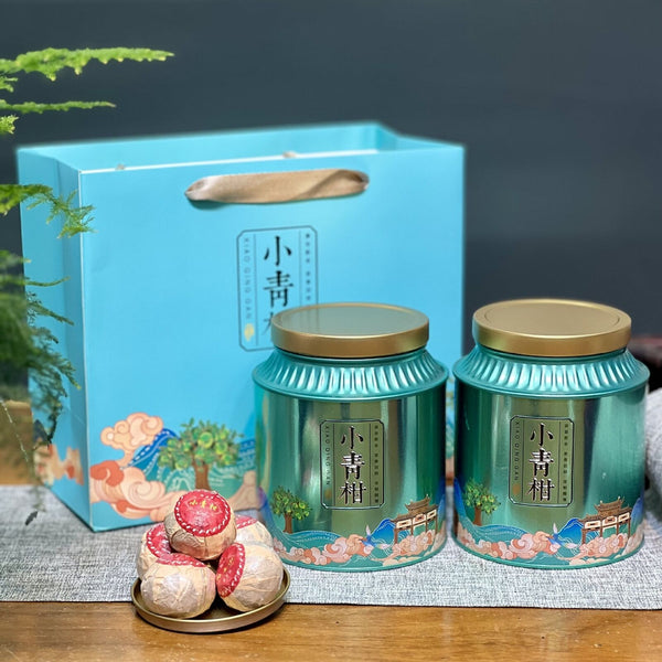 Chenpi Palace Puerh Tea Xinhui Xiaoqingkang Puerh Ripe Tea Small Canisters