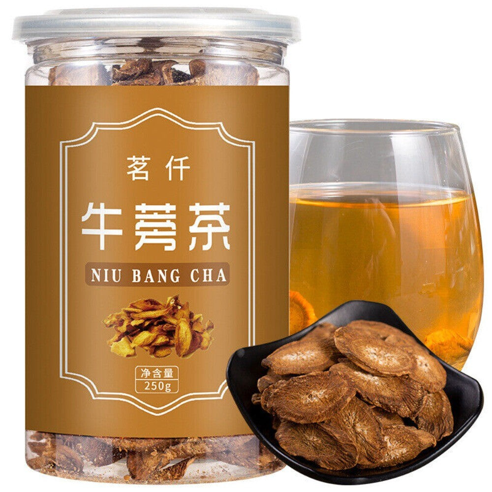 Ginseng Burdock Root Herbal Tea Sliced Cut Jar Natural Blend Secondary image