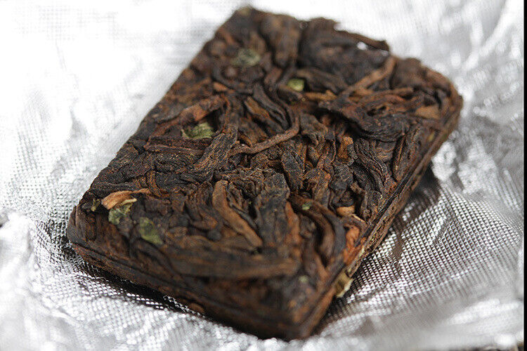 HelloYoung 500g Yunnan Pu-erh Ripe Tea Glutinous Aromatic Mini Square Brick Tea Thin Slices