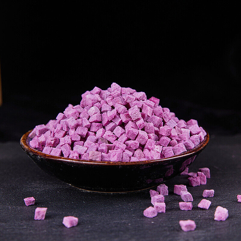 Dehydrated Purple Sweet Potato Powder/Cubes Low Temperature Baking Pet Snacks
