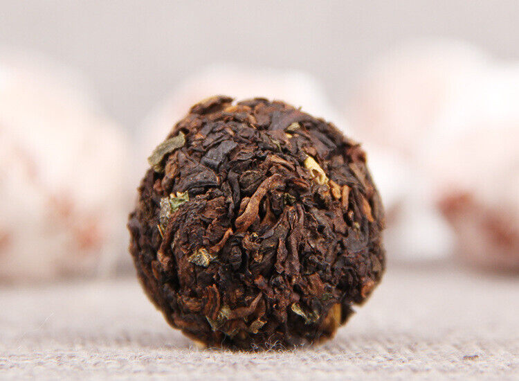 HelloYoung Glutinous Rice Fragrance Puerh Ripe Tea Dragon Pearl 500g Puerh Tea Tuocha