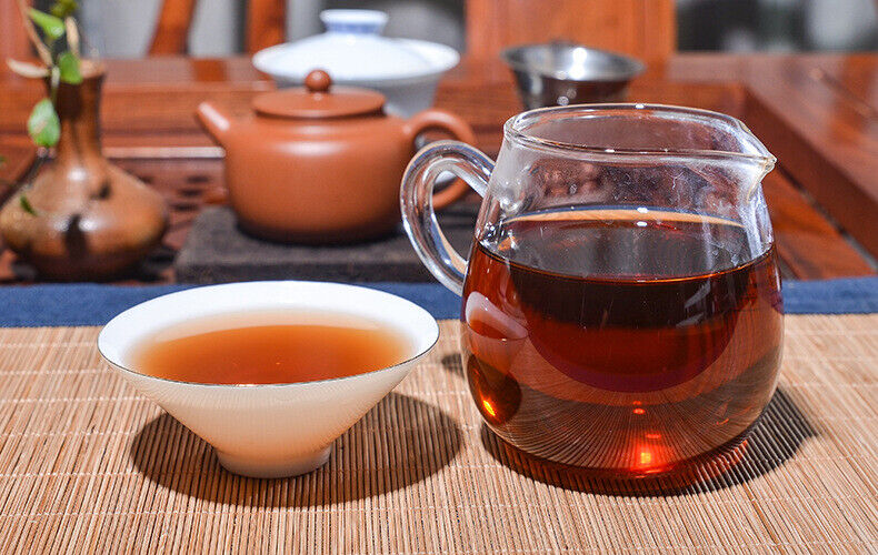 HelloYoung Yunnan Pu'er 357g Menghai Pu'er Ripe Tea Cake Yunnan Tea