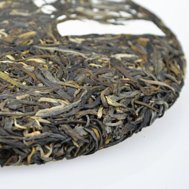 HelloYoung Pu'er Raw Tea Pressed Tea Cake Yunnan Old Tree Puerh Green Tea357g Premium Aged